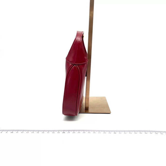 Gucci Jackie 1961 Mini Red Burgundy Leather Bag