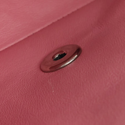Chanel Classic Flap Mini 2016 Pink Lambskin Leather Silver Hardware