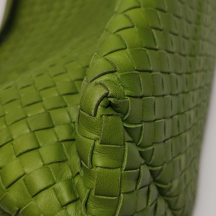 Bottega Veneta Garda Avocado Green Intrecciato Nappa Leather Large 33cm