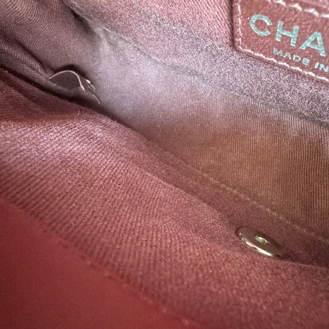 Chanel Classic Flap Medium Chevron Burgundy Quilted Lambskin Leather, 2015