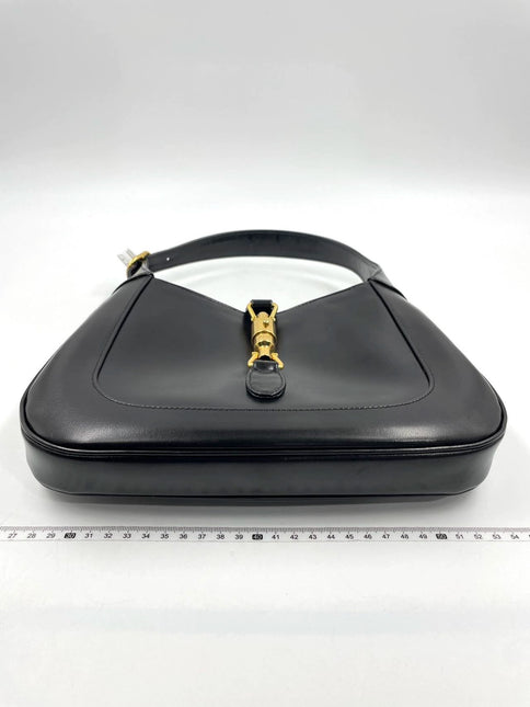 Sold Gucci Jackie 1961 Black Leather Bag with Adjustable Strap