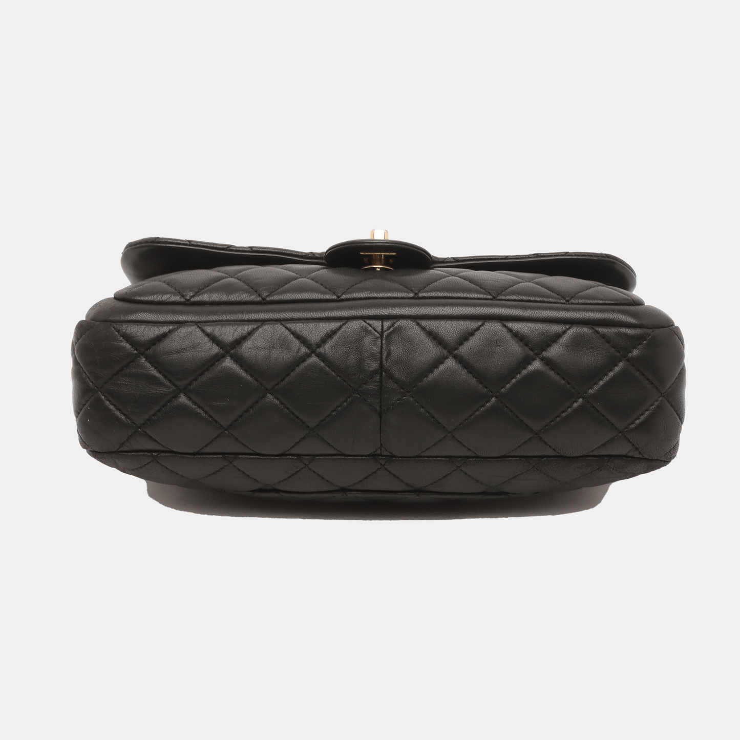 Chanel Now and Forever Large Flap Bag Black Lambskin Gold HW, 2013-14