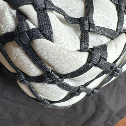 Chanel Lambskin Jumbo Canebiers Net Knots Flap White, 2011