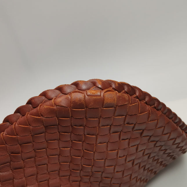 Bottega Veneta Hobo Bag Lambskin leather Brick Red 47cm