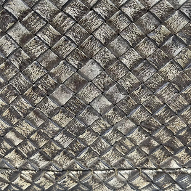 Bottega Veneta Cabat Large Intreccio Deerskin Leather Tote Bag Gold