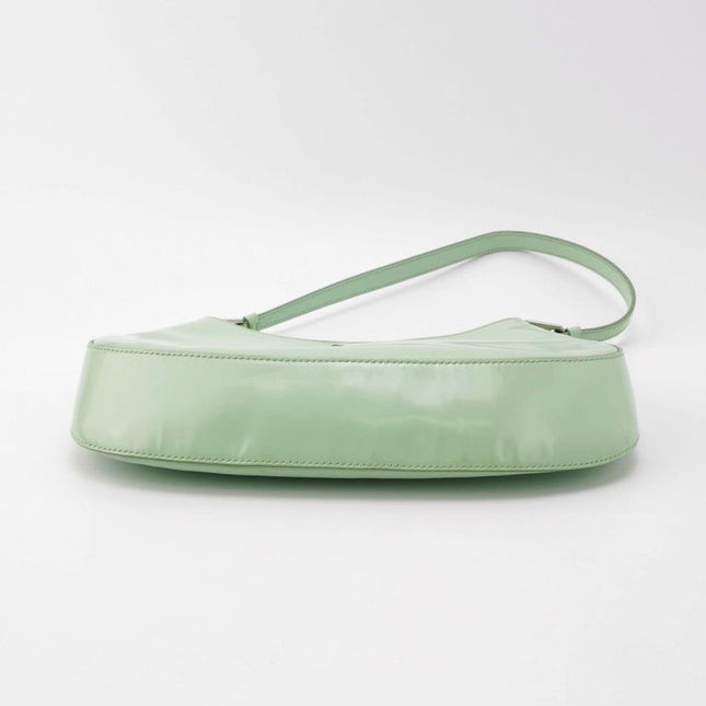 Prada Cleo Green Smooth Leather Shoulder Bag