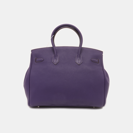 Hermes Birkin 35 Togo Iris Violet Purple Palladium Hardware