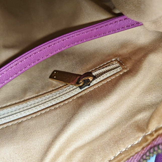 Chanel Large Girl Jacket Bag Lilac Tweed Shoulder Bag 2015