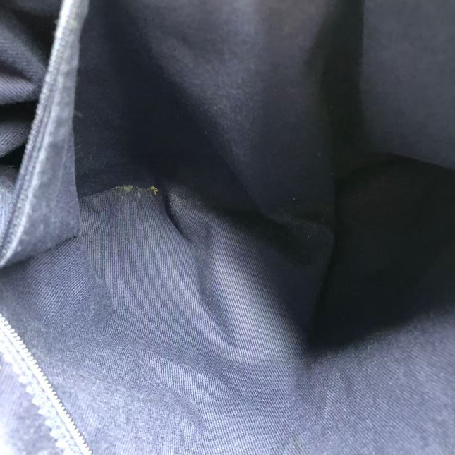 Chanel Deauville Tote Medium Navy Denim Top Handle 2012