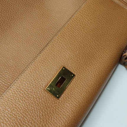 Hermes Kelly 40 Retourne Gold Togo Leather Gold Hardware 1993