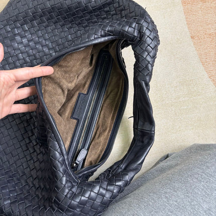 Bottega Veneta Veneta Hobo Dark Navy Intreciatto Leather Bag Large 47cm