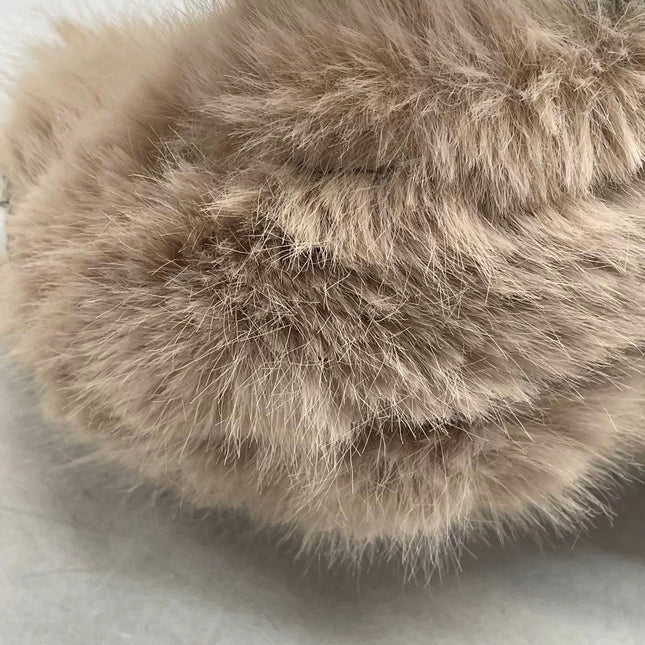 Fendi Baguette Soft Beige Fluffy Fur Shoulder Bag
