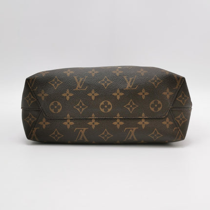 Louis Vuitton Atlantis Small Brown Monogram Canvas Bucket Bag with Strap