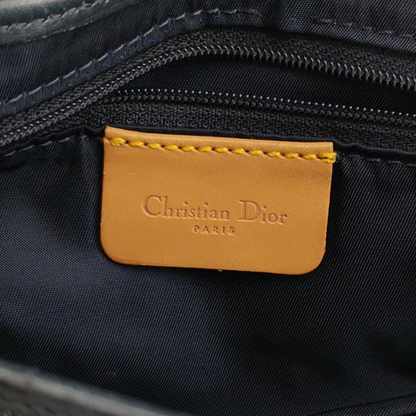 Sold Dior Saddle 2001 Navy Denim with Beige Leather Trim Shoulder Bag