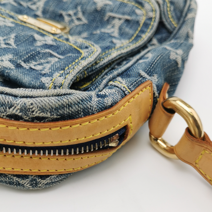 Sold Louis Vuitton Monogram Denim Camera Crossbody Bag Blue