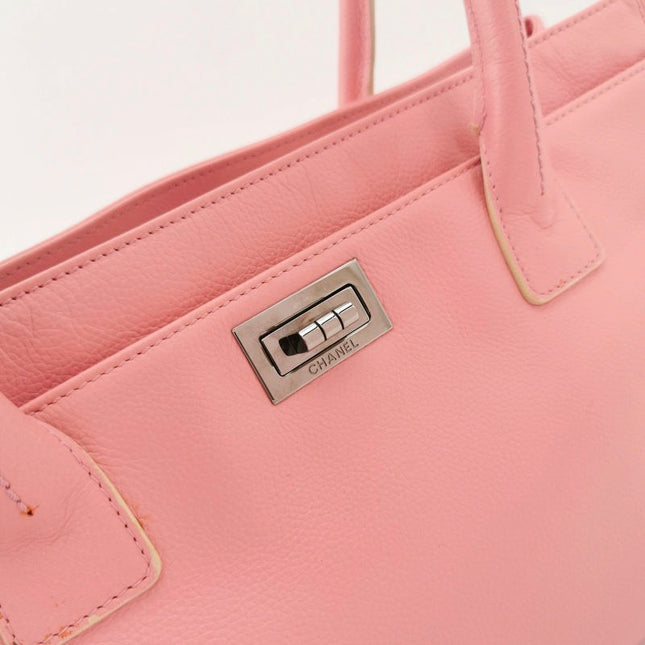 Sold Chanel Cerf Executive 2005 East West Small Pink Caviar Leather Handbag Silver Hardware