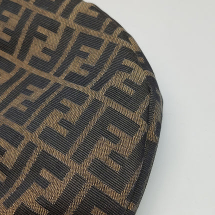 Fendi Croissant Shoulder Bag Medium Zucca Monogram Canvas
