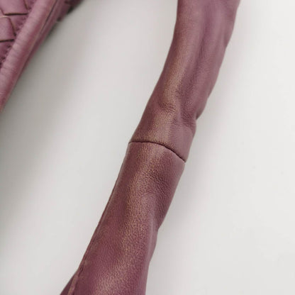 Bottega Veneta Hobo Bag Lambskin leather Purple Medium 40cm