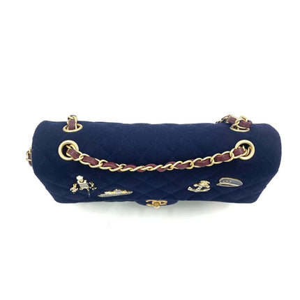 Chanel Medium Classic Double Flap Bag Métiers d'Art Paris-Hamburg 2018 Wool Nautical Charms