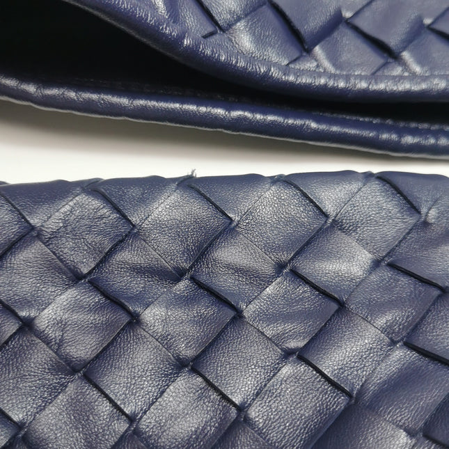 Bottega Veneta Hop Hobo Medium Leather Navy 46cm