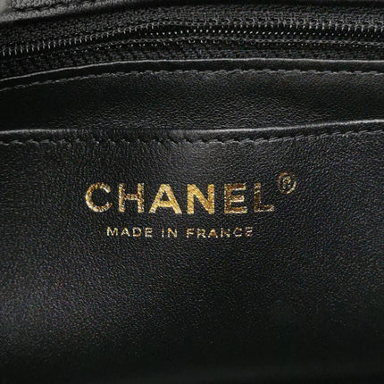 Chanel Mini Rectangular Tweed Flap Bag Black Pink Camellia Single Chain Crossbody