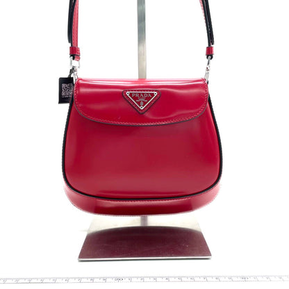 Prada Cleo Flap Red Leather Mini Shoulder bag