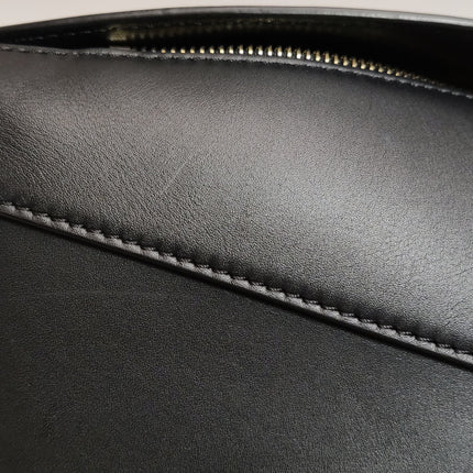 Loewe x Suna Fujita Lemur Puzzle Edge Small Black Leather Crossbody Bag