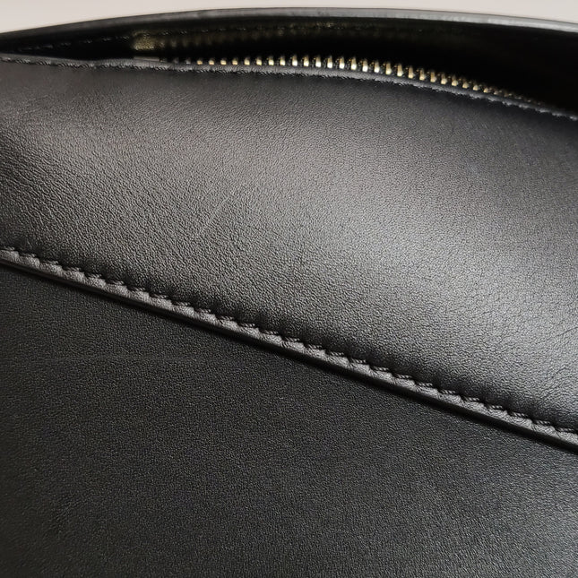 Loewe x Suna Fujita Lemur Puzzle Edge Small Black Leather Crossbody Bag