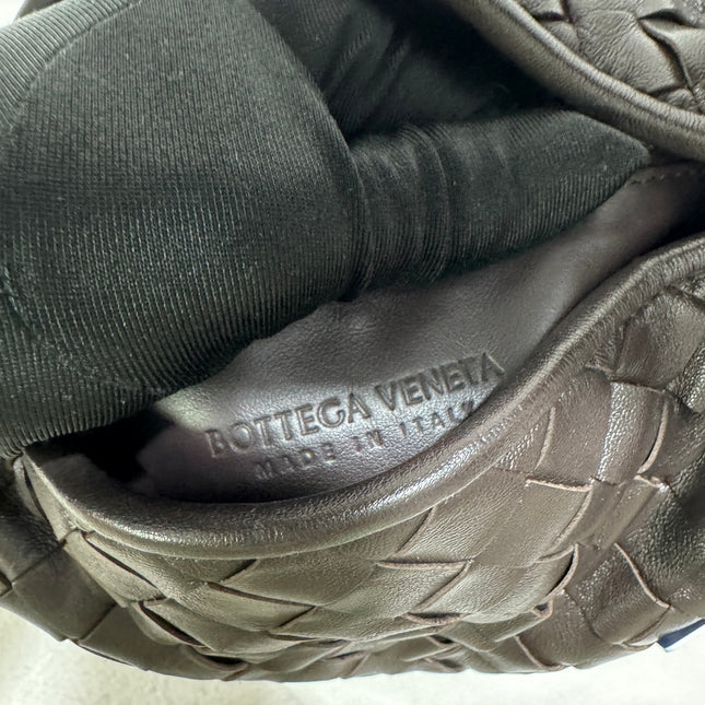 Bottega Veneta Hop Hobo Small Leather Chocolate Brown