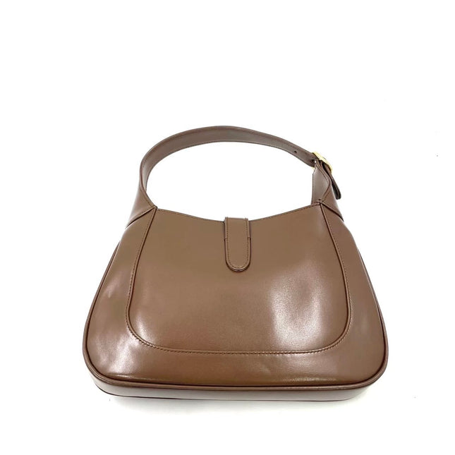 Gucci Jackie 1961 Small Brown Smooth Leather Bag