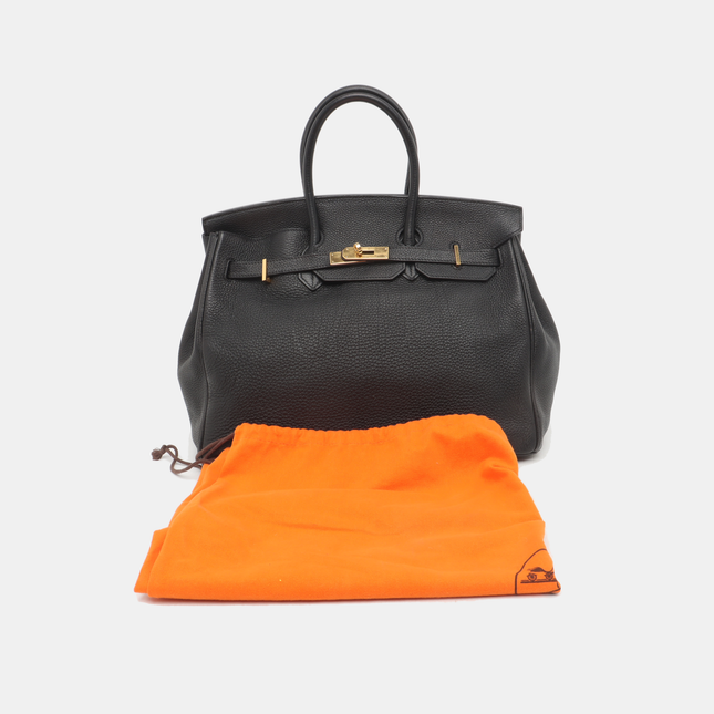 Hermes Birkin 35 Recolored Black Togo Calfskin Leather Gold-tone Hardware 2010