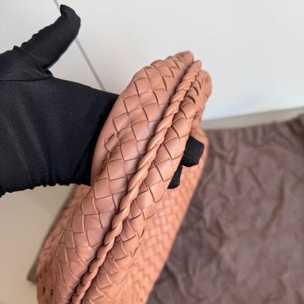 Bottega Veneta Hobo Bag Leather Beige Small 40cm Butterfly Cutout