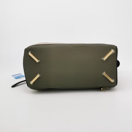 Loewe Puzzle Medium Tricolor Green Beige Calfskin leather bag