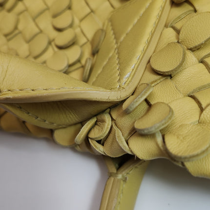 Bottega Veneta Cabat Limited Poussin Paillettes Tote Yellow