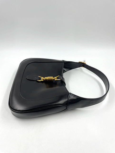 Sold Gucci Jackie 1961 Black Leather Bag with Adjustable Strap