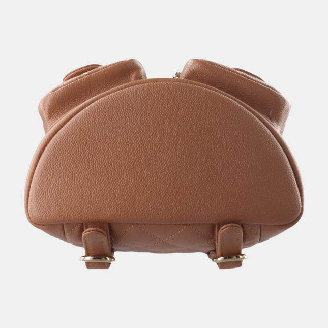 Sold Chanel 23P Small Duma Backpack Caramel Tan Caviar Leather