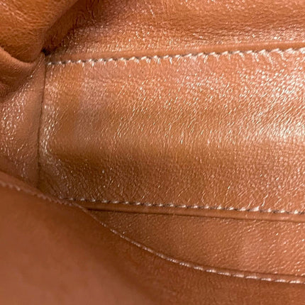 Chanel Vintage Medium Iridescent Brown Caviar Leather Shoulder Bag Gold Hardware