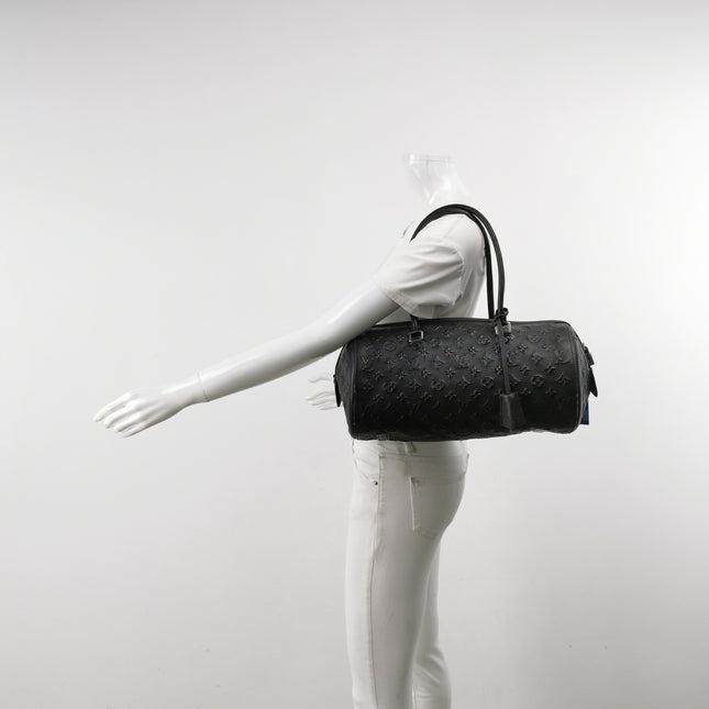 Louis Vuitton Neo Papillon Revelation GM Black Leather Shoulder Bag with Strap