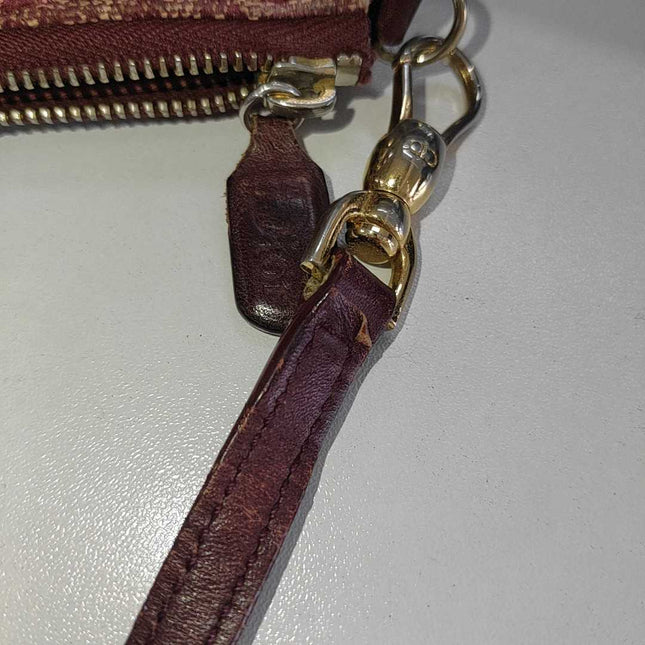 Sold Dior Trotter Mini Saddle bag Burgundy Red Oblique