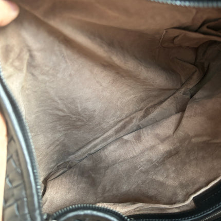 Bottega Veneta Intrecciato Hobo Bag Medium Black Lambskin leather 45cm