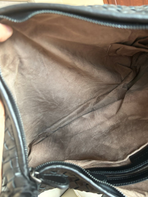 Bottega Veneta Intrecciato Hobo Bag Medium Black Lambskin leather 45cm
