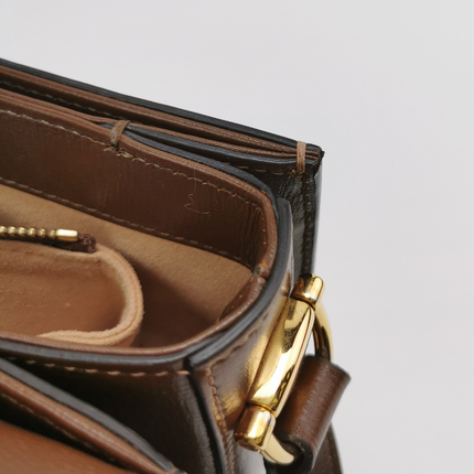 Sold Gucci 1955 Horsebit Shoulder Bag Caramel Brown Small Leather