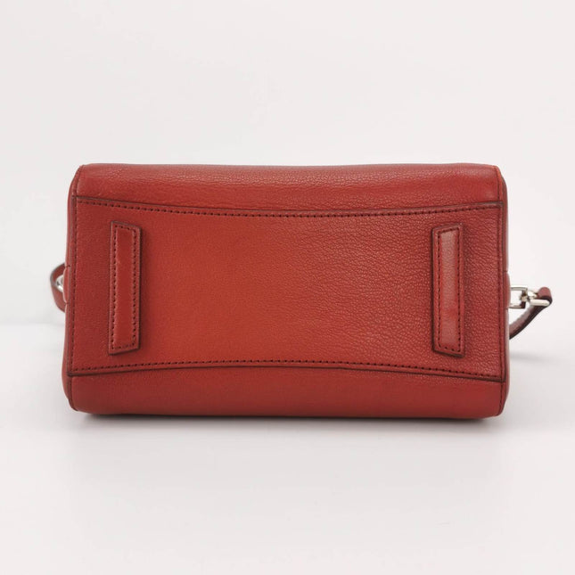 Givenchy Antigona Mini Red Calf Leather Top Handle bag with Strap