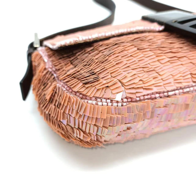 Sold Fendi Baguette Pink Sequins