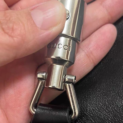 Gucci Jackie 1961 Large Black Calfskin Leather With Long Strap