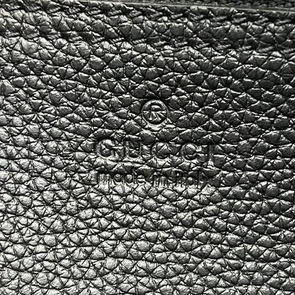 Gucci Jackie 1961 Black Large Pebbled Leather Shoulder Bag with Strap