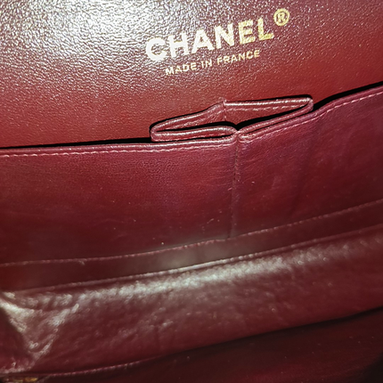 Chanel Timeless Classic Flap Medium Black Lambskin Leather Gold Hardware