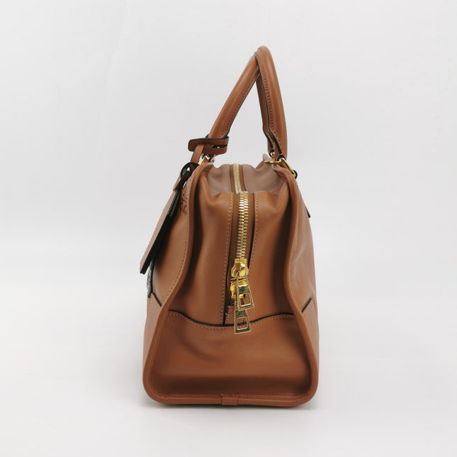 Loewe x Star Wars Amazona Medium 36 Tan Brown Stamps Leather With Strap