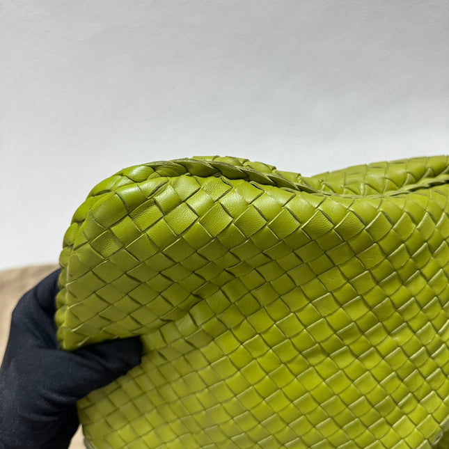 Sold Bottega Veneta Hobo Bag Large Leather Mela Green 47cm