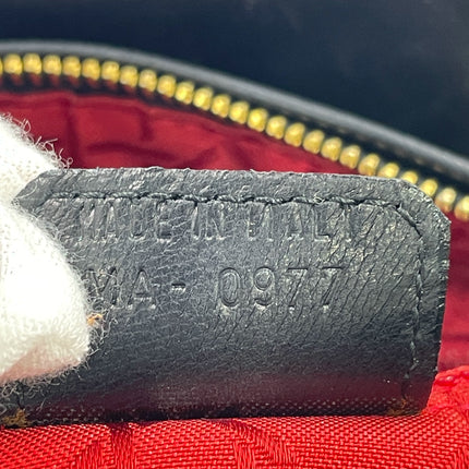 Lady Dior Vintage Medium Black Suede Leather Gold Hardware 1997